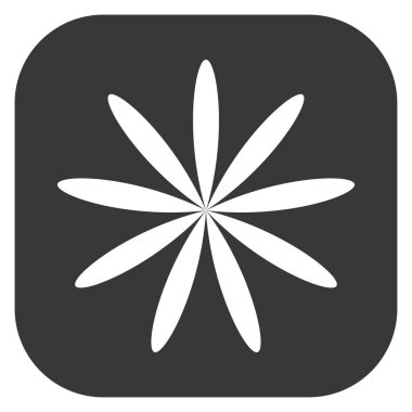 Yaprak, çiçek ve bitki silueti. Stock vektör illüstrasyonu, klip- art grafikleri