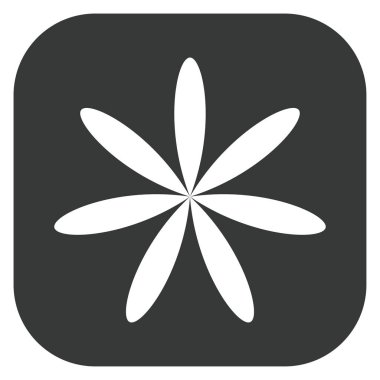 Yaprak, çiçek ve bitki silueti. Stock vektör illüstrasyonu, klip- art grafikleri