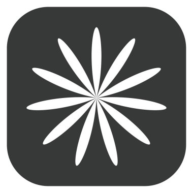 Yaprak, çiçek ve bitki silueti. Stock vektör illüstrasyonu, klip- art grafikleri