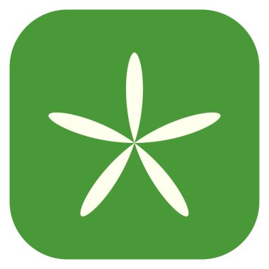 Yaprak, çiçek ve bitki silueti. Stock vektör illüstrasyonu, klip- art grafikleri