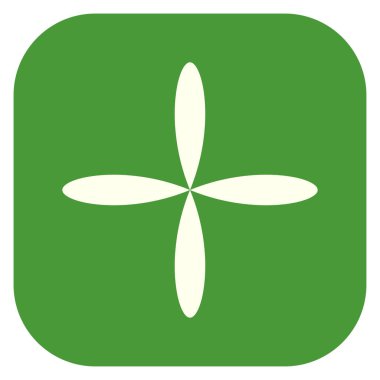 Yaprak, çiçek ve bitki silueti. Stock vektör illüstrasyonu, klip- art grafikleri