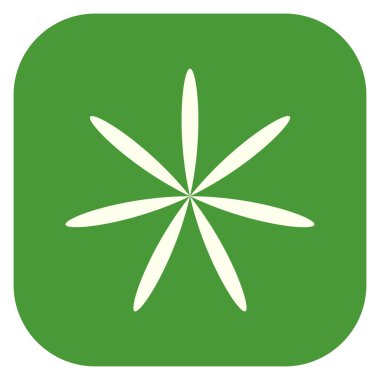 Yaprak, çiçek ve bitki silueti. Stock vektör illüstrasyonu, klip- art grafikleri