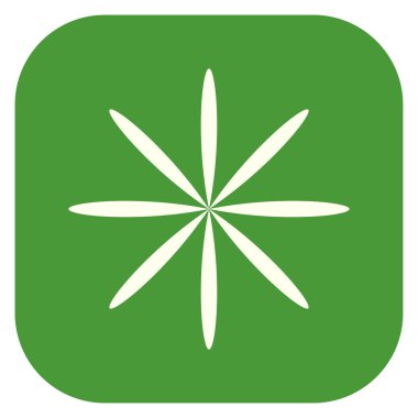 Yaprak, çiçek ve bitki silueti. Stock vektör illüstrasyonu, klip- art grafikleri