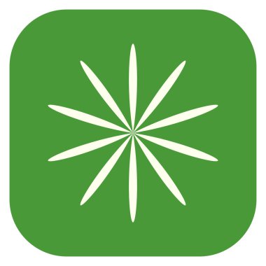 Yaprak, çiçek ve bitki silueti. Stock vektör illüstrasyonu, klip- art grafikleri