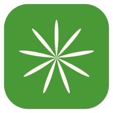 Yaprak, çiçek ve bitki silueti. Stock vektör illüstrasyonu, klip- art grafikleri