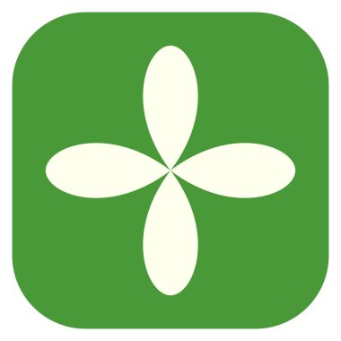 Yaprak, çiçek ve bitki silueti. Stock vektör illüstrasyonu, klip- art grafikleri