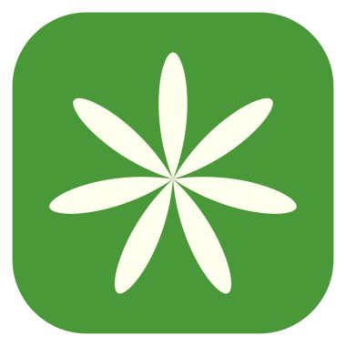 Yaprak, çiçek ve bitki silueti. Stock vektör illüstrasyonu, klip- art grafikleri