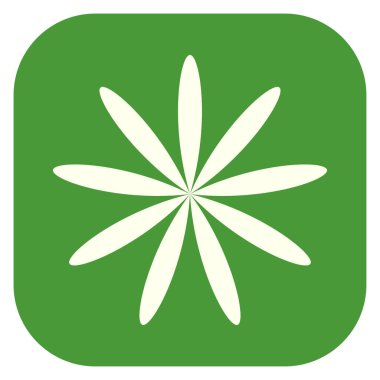 Yaprak, çiçek ve bitki silueti. Stock vektör illüstrasyonu, klip- art grafikleri