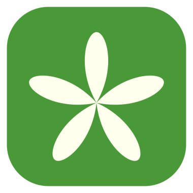 Yaprak, çiçek ve bitki silueti. Stock vektör illüstrasyonu, klip- art grafikleri