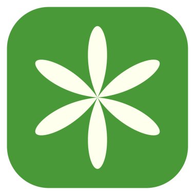 Yaprak, çiçek ve bitki silueti. Stock vektör illüstrasyonu, klip- art grafikleri