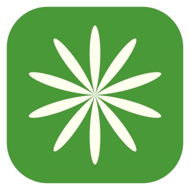 Yaprak, çiçek ve bitki silueti. Stock vektör illüstrasyonu, klip- art grafikleri