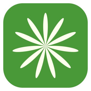 Yaprak, çiçek ve bitki silueti. Stock vektör illüstrasyonu, klip- art grafikleri