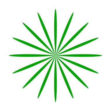 Yaprak, çiçek ve bitki silueti elementi