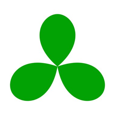 Yaprak, çiçek ve bitki silueti elementi