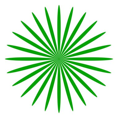 Yaprak, çiçek ve bitki silueti elementi