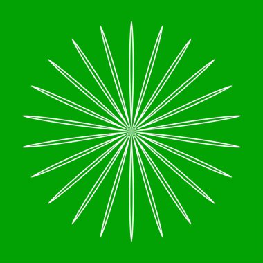 Yaprak, çiçek ve bitki silueti elementi