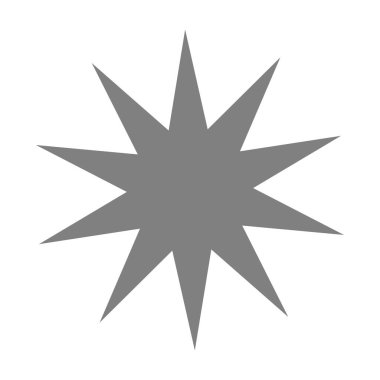 Yıldız patlaması, güneş patlaması yıldız şekli vektör elementi 