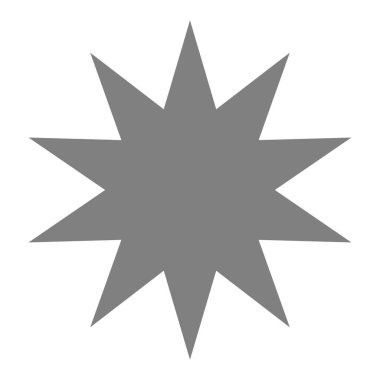 Yıldız patlaması, güneş patlaması yıldız şekli vektör elementi 