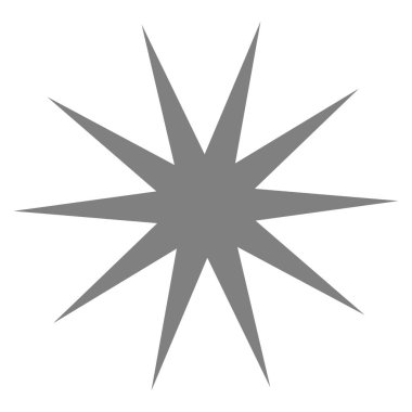 Yıldız patlaması, güneş patlaması yıldız şekli vektör elementi 