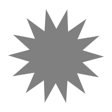 Yıldız patlaması, güneş patlaması yıldız şekli vektör elementi 