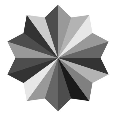 Yıldız patlaması, güneş patlaması yıldız şekli vektör elementi 