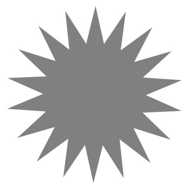 Yıldız patlaması, güneş patlaması yıldız şekli vektör elementi 