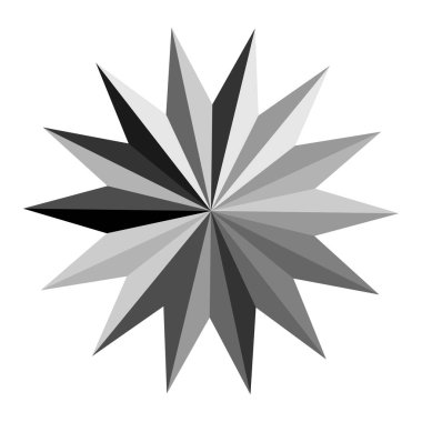 Yıldız patlaması, güneş patlaması yıldız şekli vektör elementi 