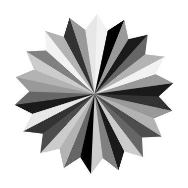 Yıldız patlaması, güneş patlaması yıldız şekli vektör elementi 