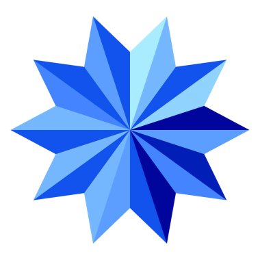 Yıldız patlaması, güneş patlaması yıldız şekli vektör elementi 