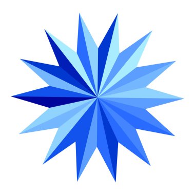 Yıldız patlaması, güneş patlaması yıldız şekli vektör elementi 