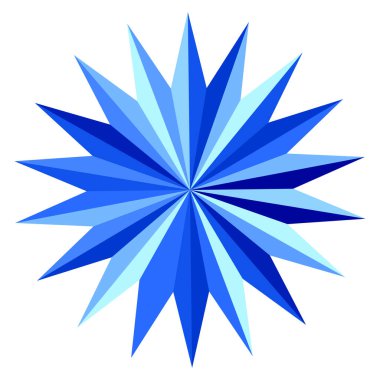 Yıldız patlaması, güneş patlaması yıldız şekli vektör elementi 