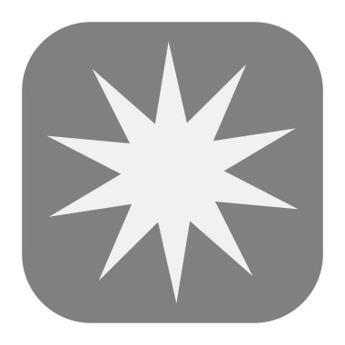 Yıldız patlaması, güneş patlaması yıldız şekli vektör elementi 