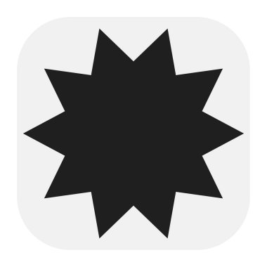 Yıldız patlaması, güneş patlaması yıldız şekli vektör elementi 