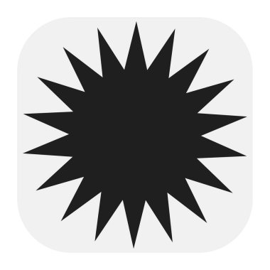 Yıldız patlaması, güneş patlaması yıldız şekli vektör elementi 