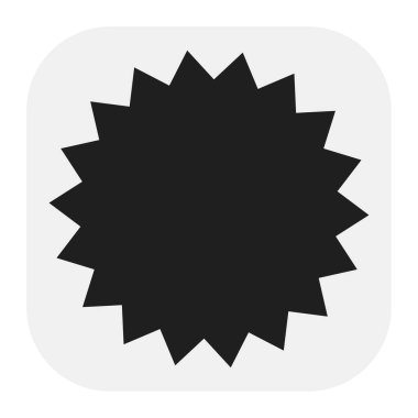 Yıldız patlaması, güneş patlaması yıldız şekli vektör elementi 