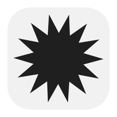 Yıldız patlaması, güneş patlaması yıldız şekli vektör elementi 