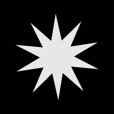 Yıldız patlaması, güneş patlaması yıldız şekli vektör elementi 