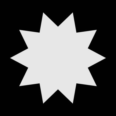 Yıldız patlaması, güneş patlaması yıldız şekli vektör elementi 