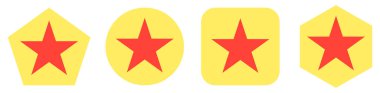 Abstract star symbol, icon vector graphics, illustration. Stock vector illustration, clip-art graphics