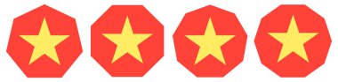 Abstract star symbol, icon vector graphics, illustration. Stock vector illustration, clip-art graphics
