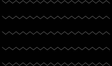 Dalgalı, zig-zag, çapraz çizgiler. Dalgalanan çizgiler