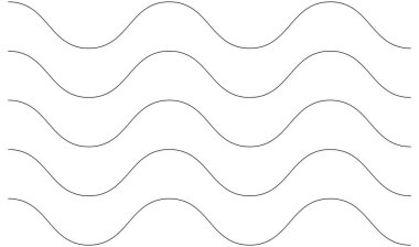 Dalgalı, zig-zag, çapraz çizgiler. Dalgalanan çizgiler