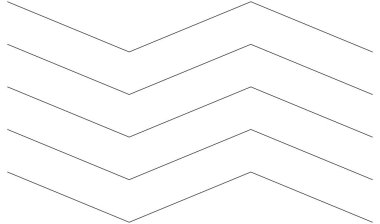 Dalgalı, zig-zag, çapraz çizgiler. Dalgalanan çizgiler