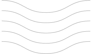 Dalgalı, zig-zag, çapraz çizgiler. Dalgalanan çizgiler