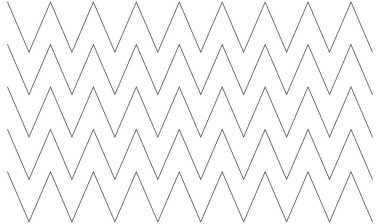 Dalgalı, zig-zag, çapraz çizgiler. Dalgalanan çizgiler