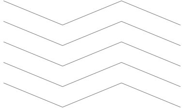 Dalgalı, zig-zag, çapraz çizgiler. Dalgalanan çizgiler