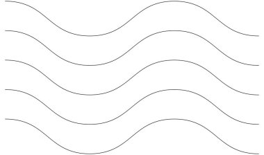 Dalgalı, zig-zag, çapraz çizgiler. Dalgalanan çizgiler