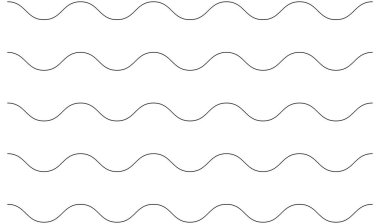 Dalgalı, zig-zag, çapraz çizgiler. Dalgalanan çizgiler