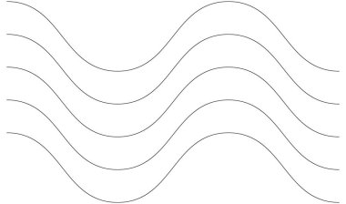 Dalgalı, zig-zag, çapraz çizgiler. Dalgalanan çizgiler