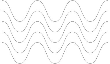 Dalgalı, zig-zag, çapraz çizgiler. Dalgalanan çizgiler